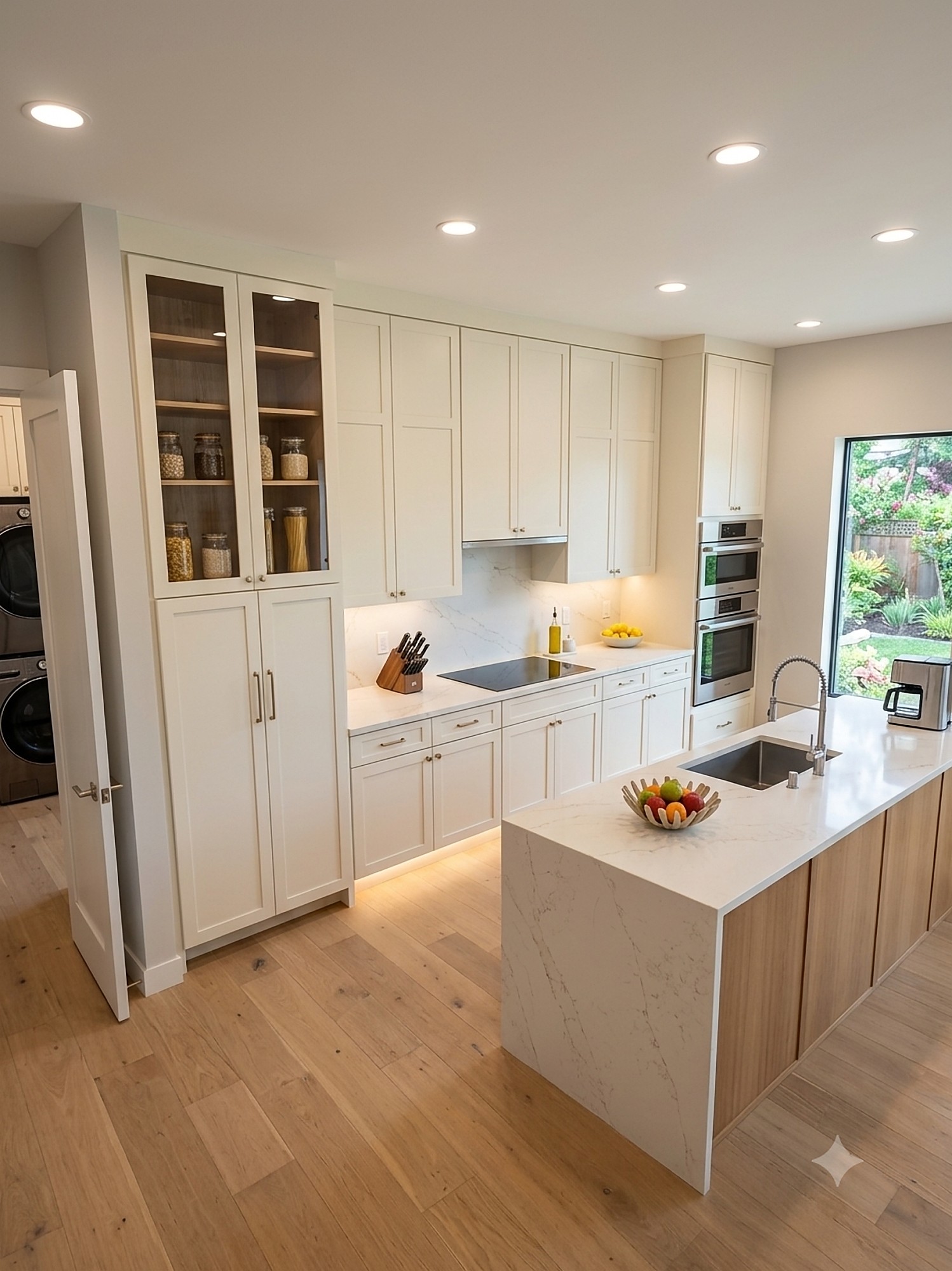Custom kitchen island and cabinets